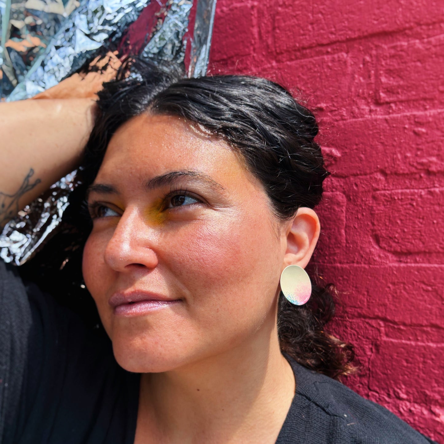Bloom Round Satellite Earrings