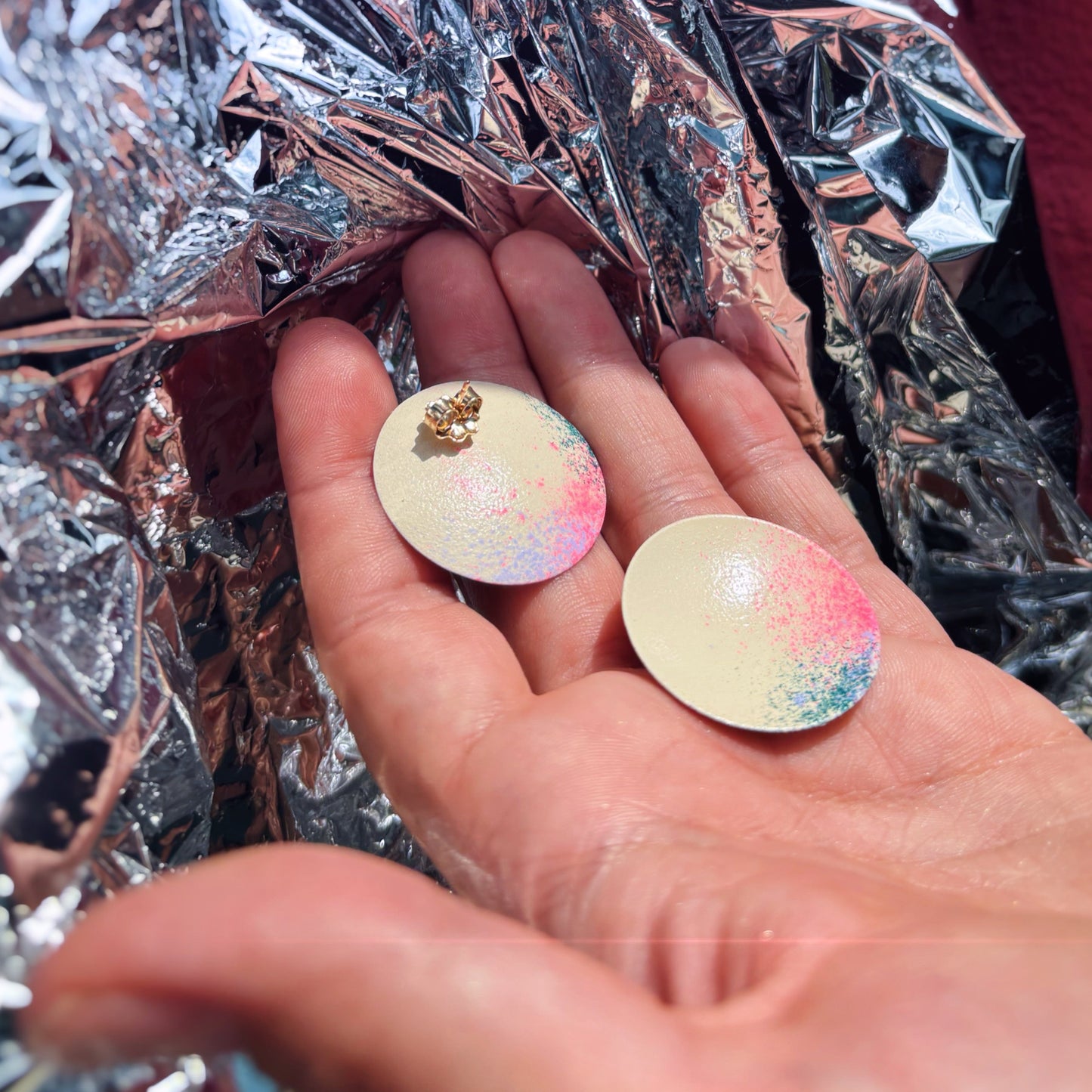 Bloom Round Satellite Earrings