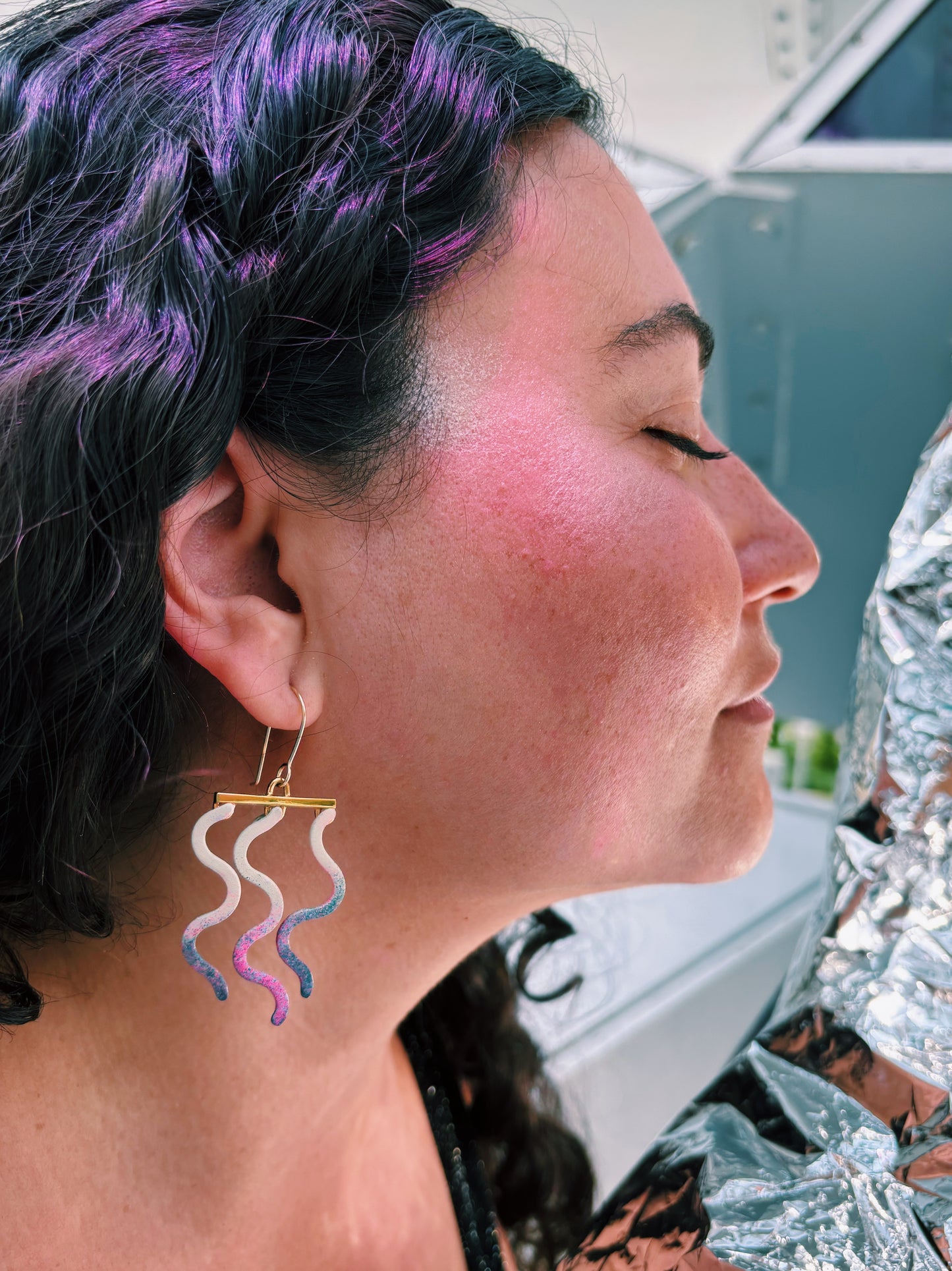 Bloom Triple Wavelength Dangle Earrings