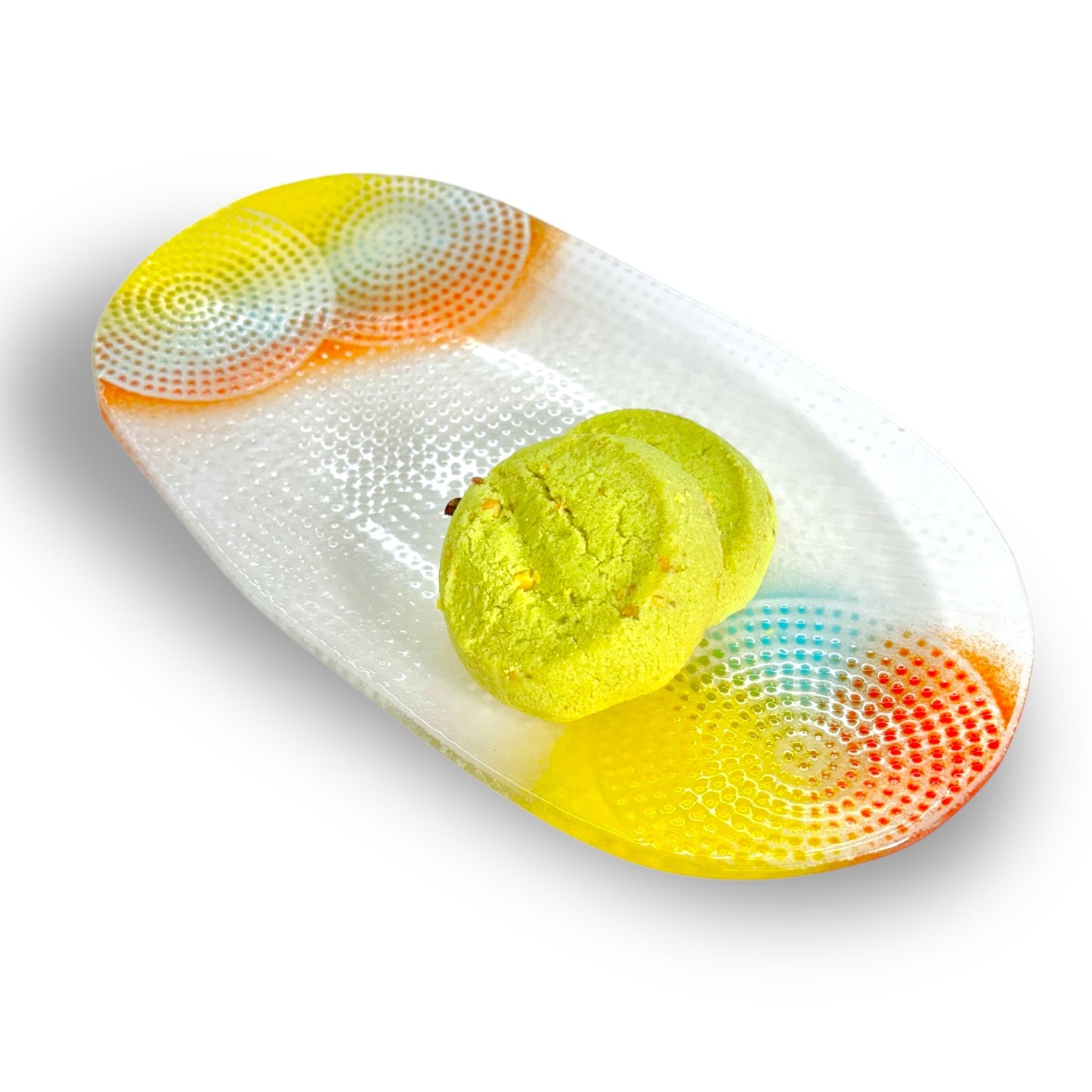 Pixelated Oval Plate