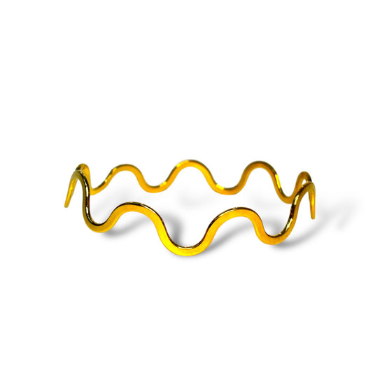 18k Goldplated Wavelength Bangles