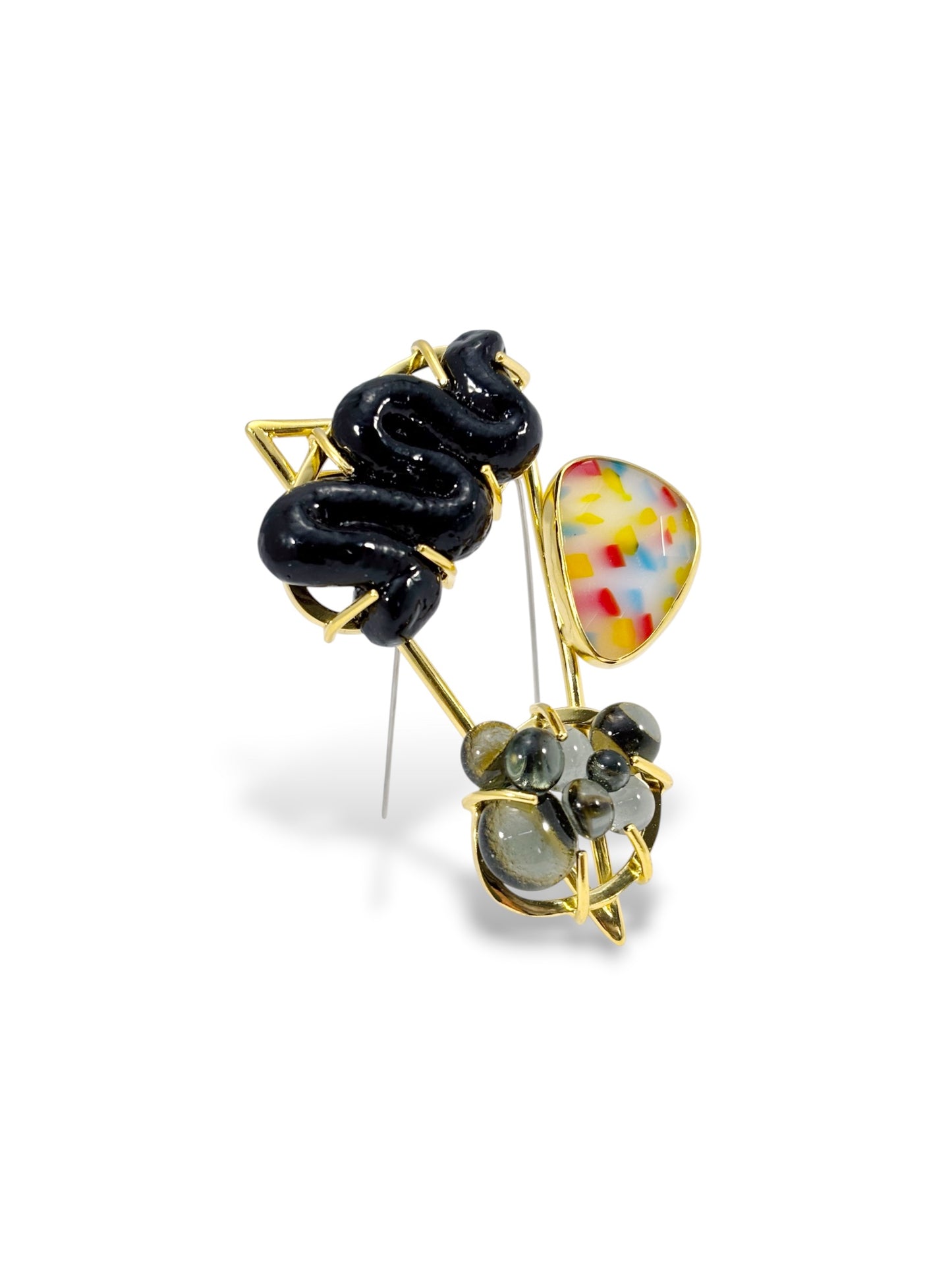 Space Slime, Space Slime and Crystal Growth Brooch 01