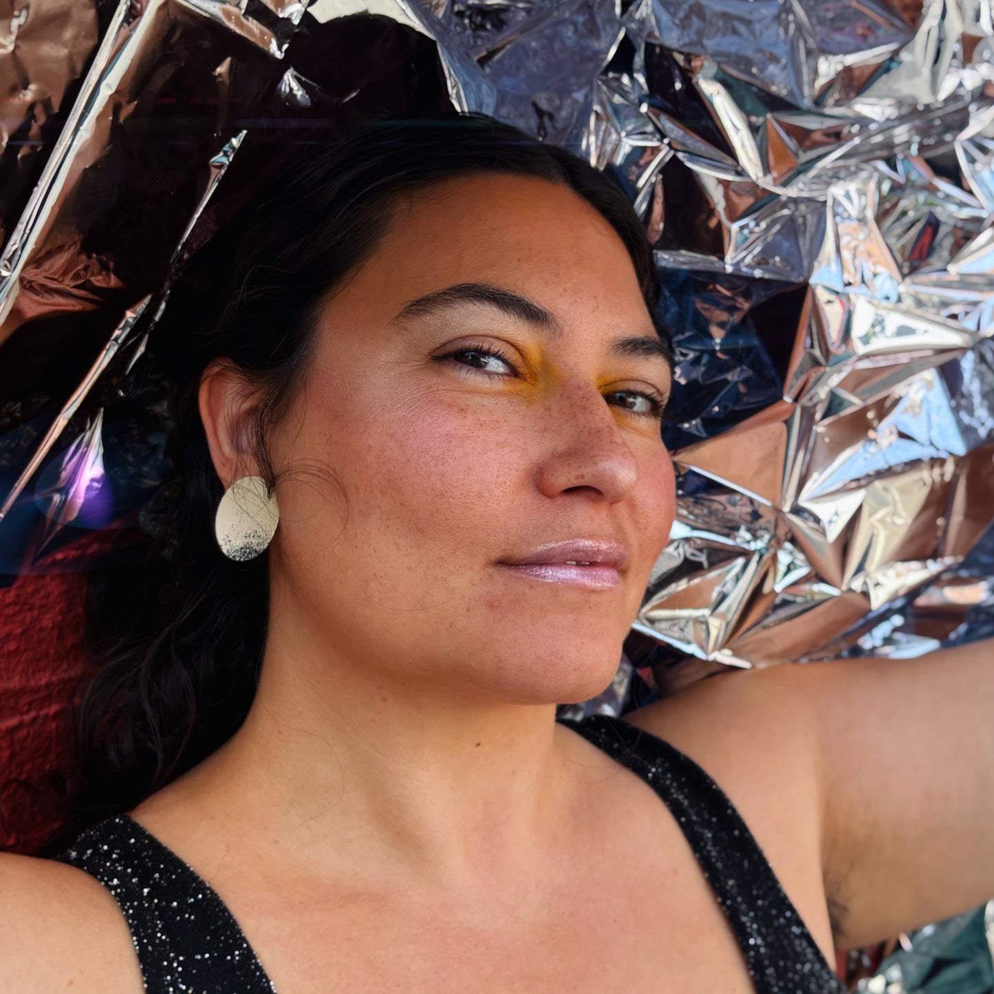 Void Round Satellite Earrings