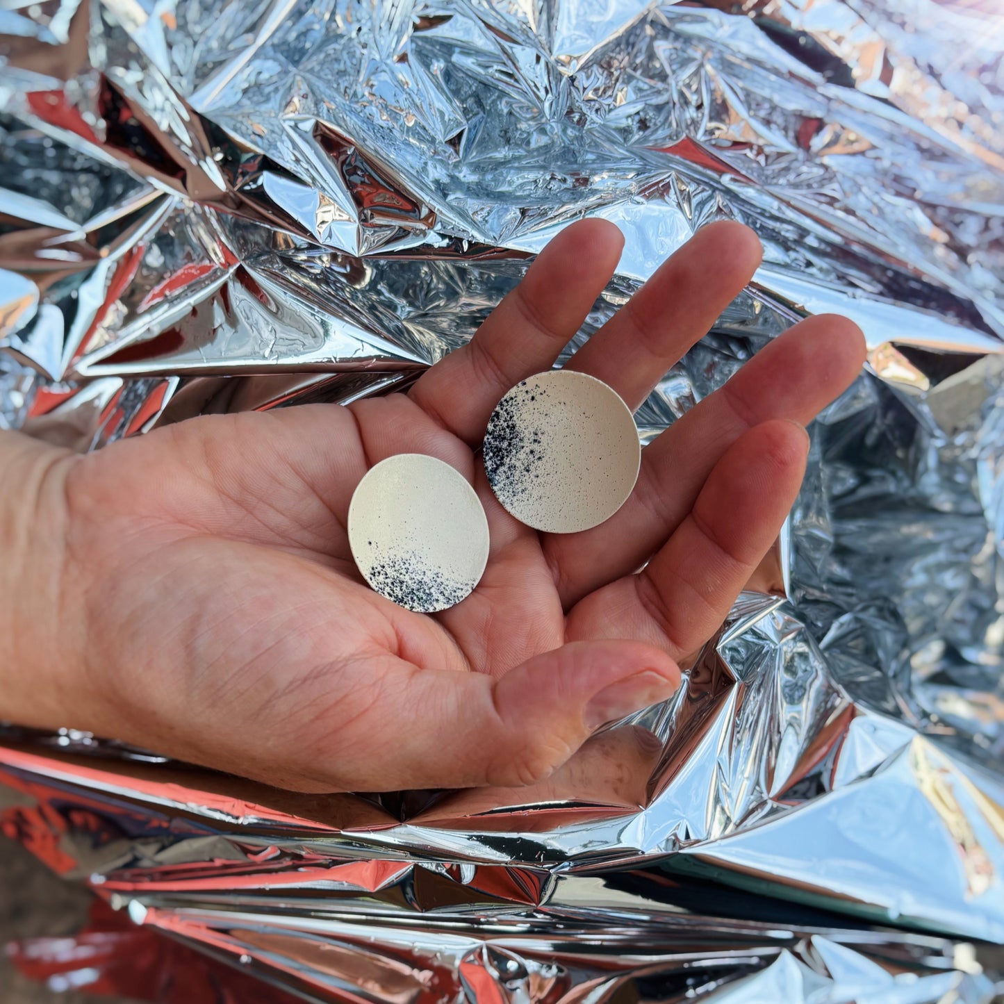 Void Round Satellite Earrings