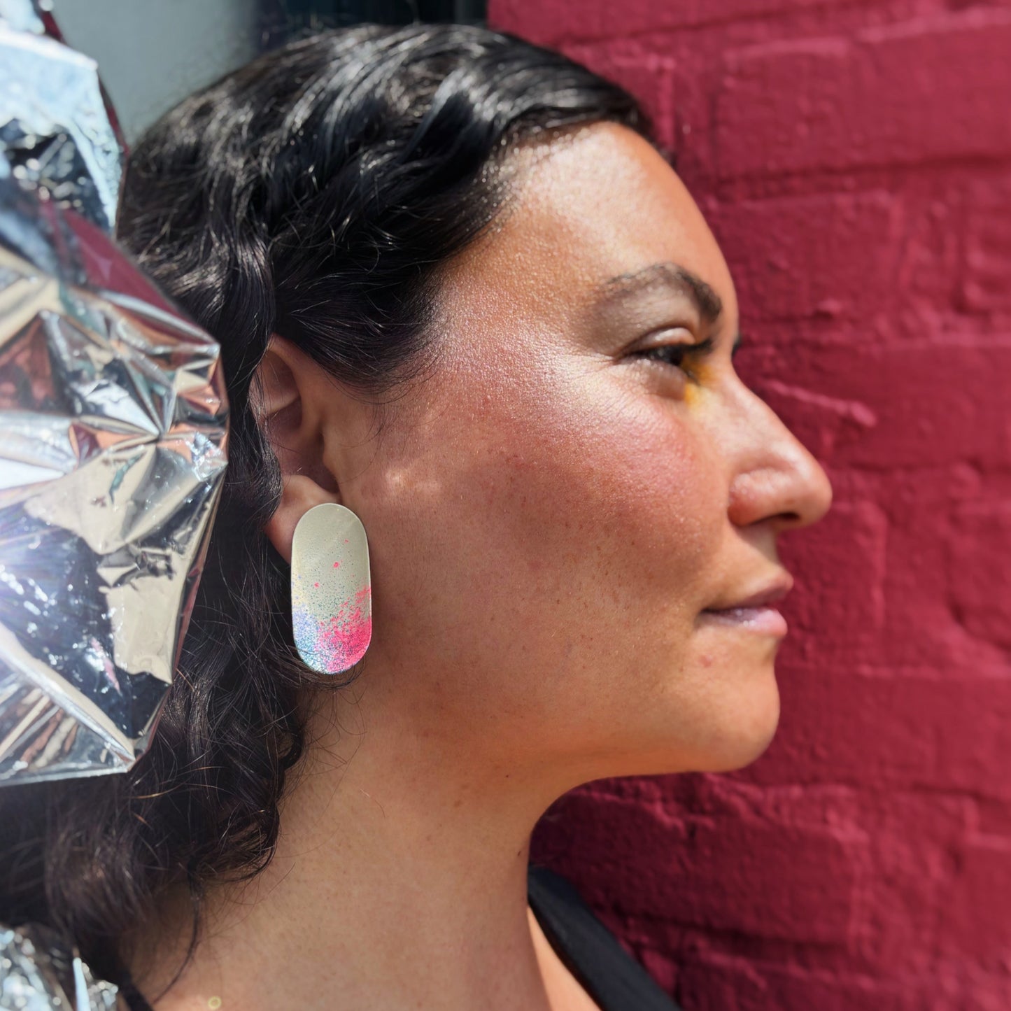 Bloom Ellipse Satellite Earrings