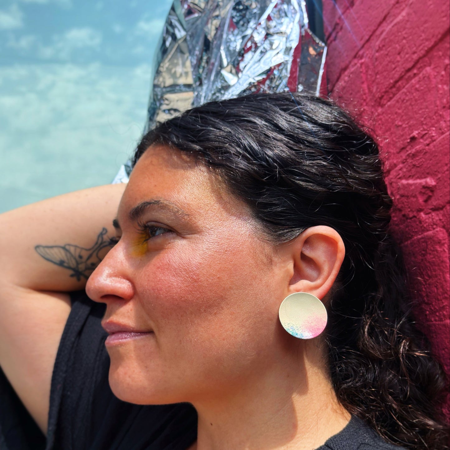 Bloom Round Satellite Earrings