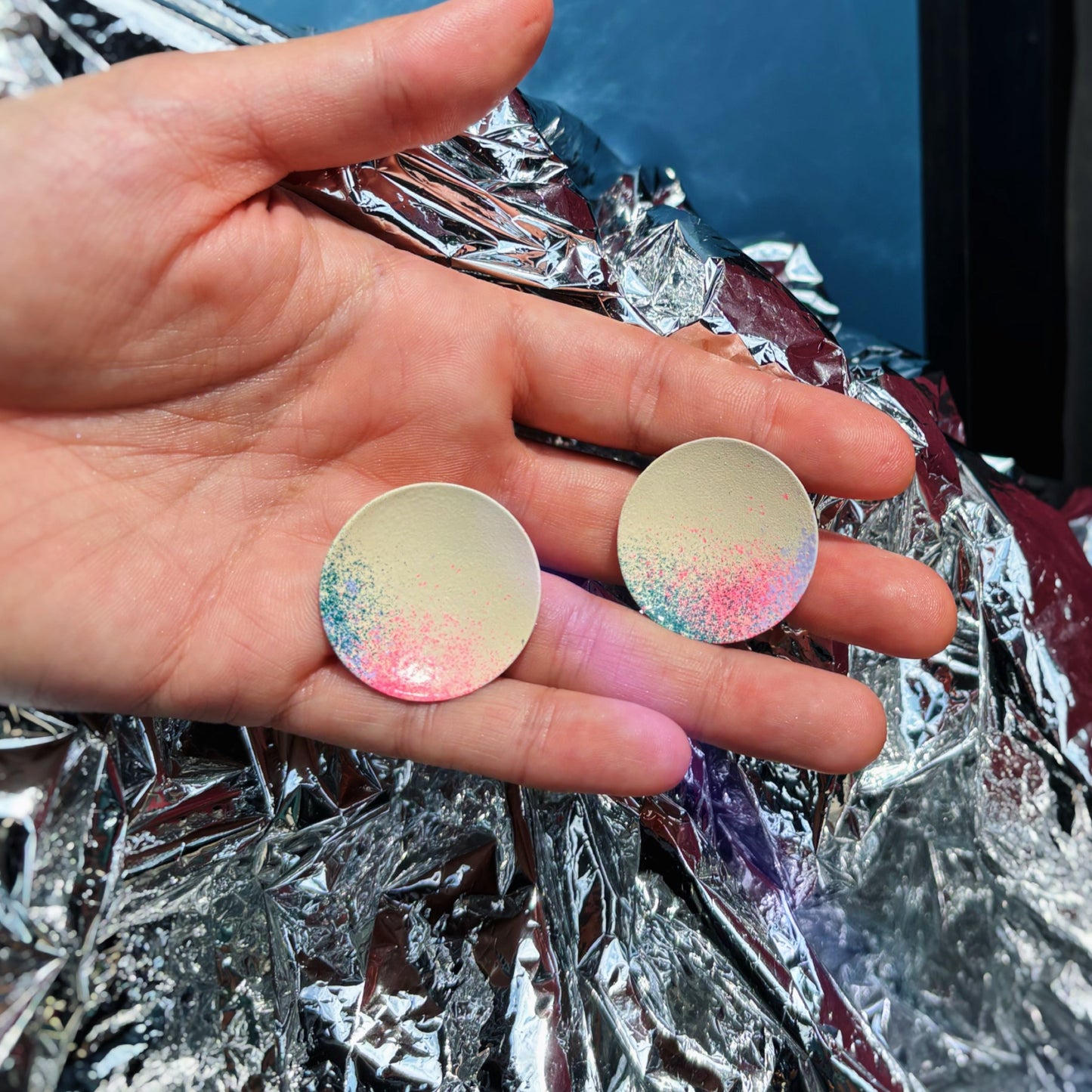 Bloom Round Satellite Earrings