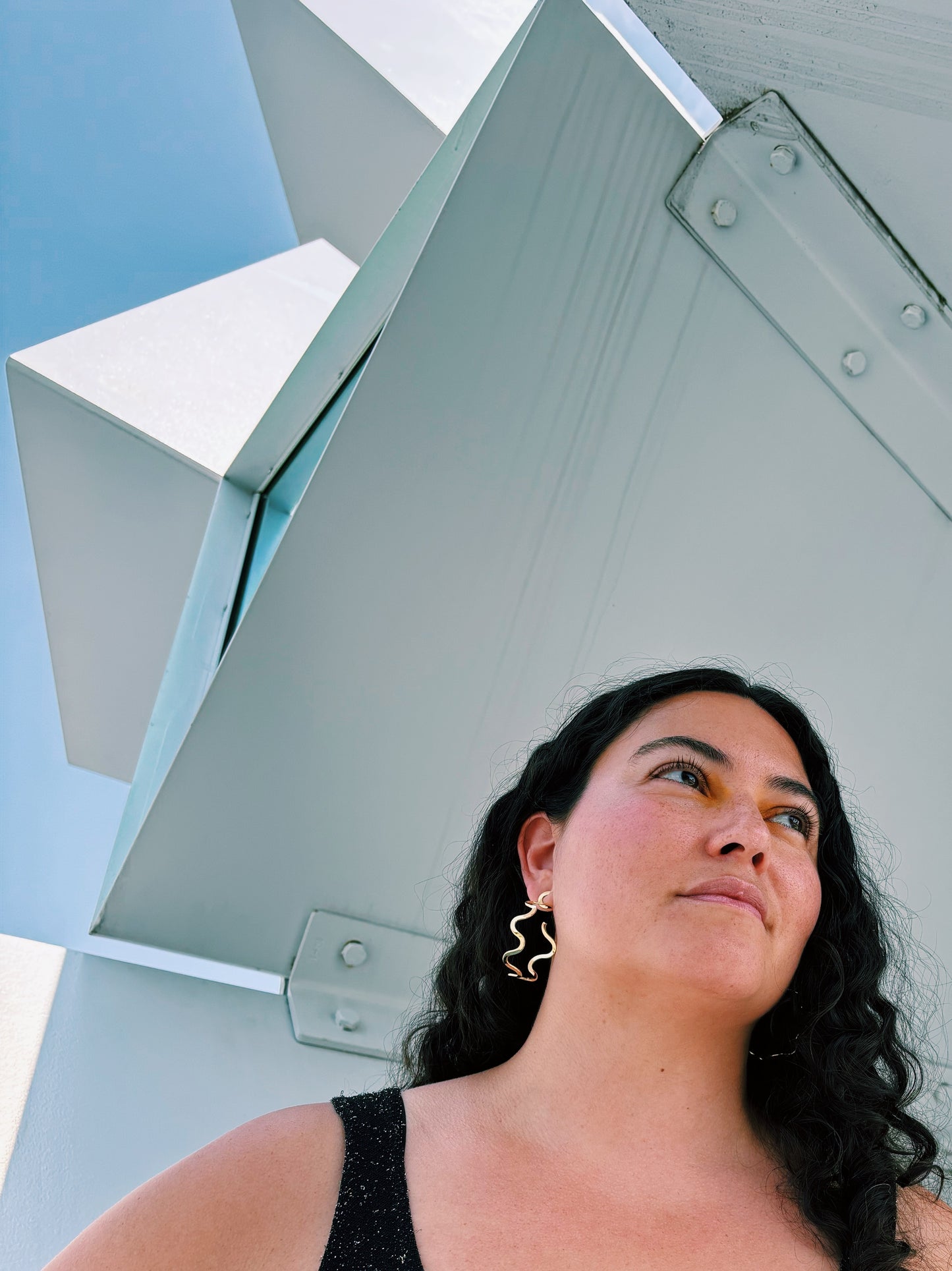 14k Goldplated Wavelength Hoops