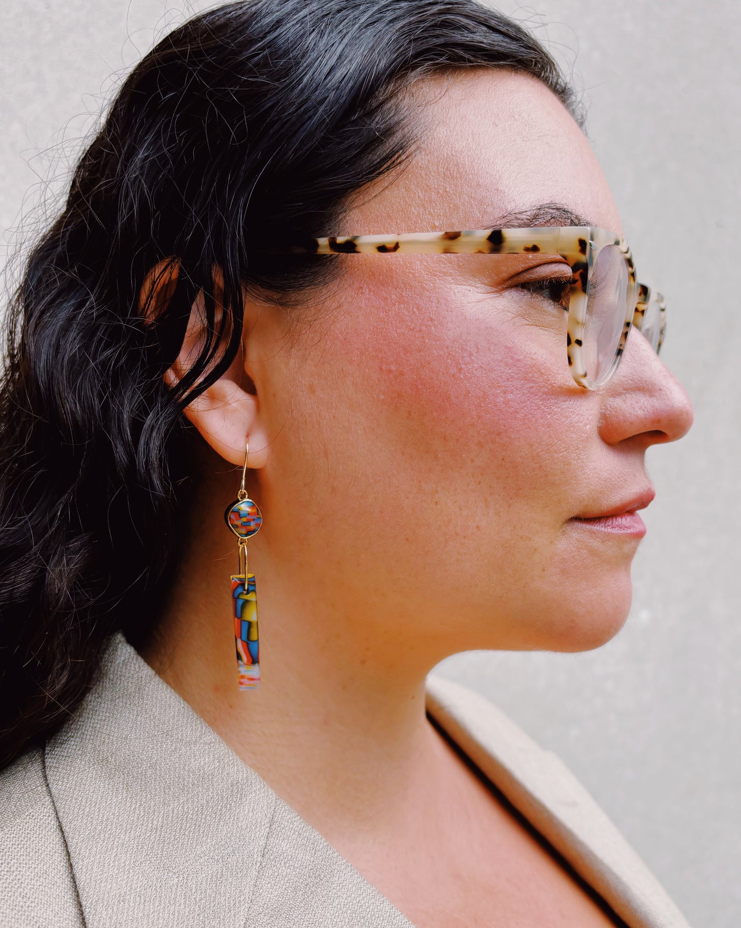 OOAK Space Specimen Earrings 04