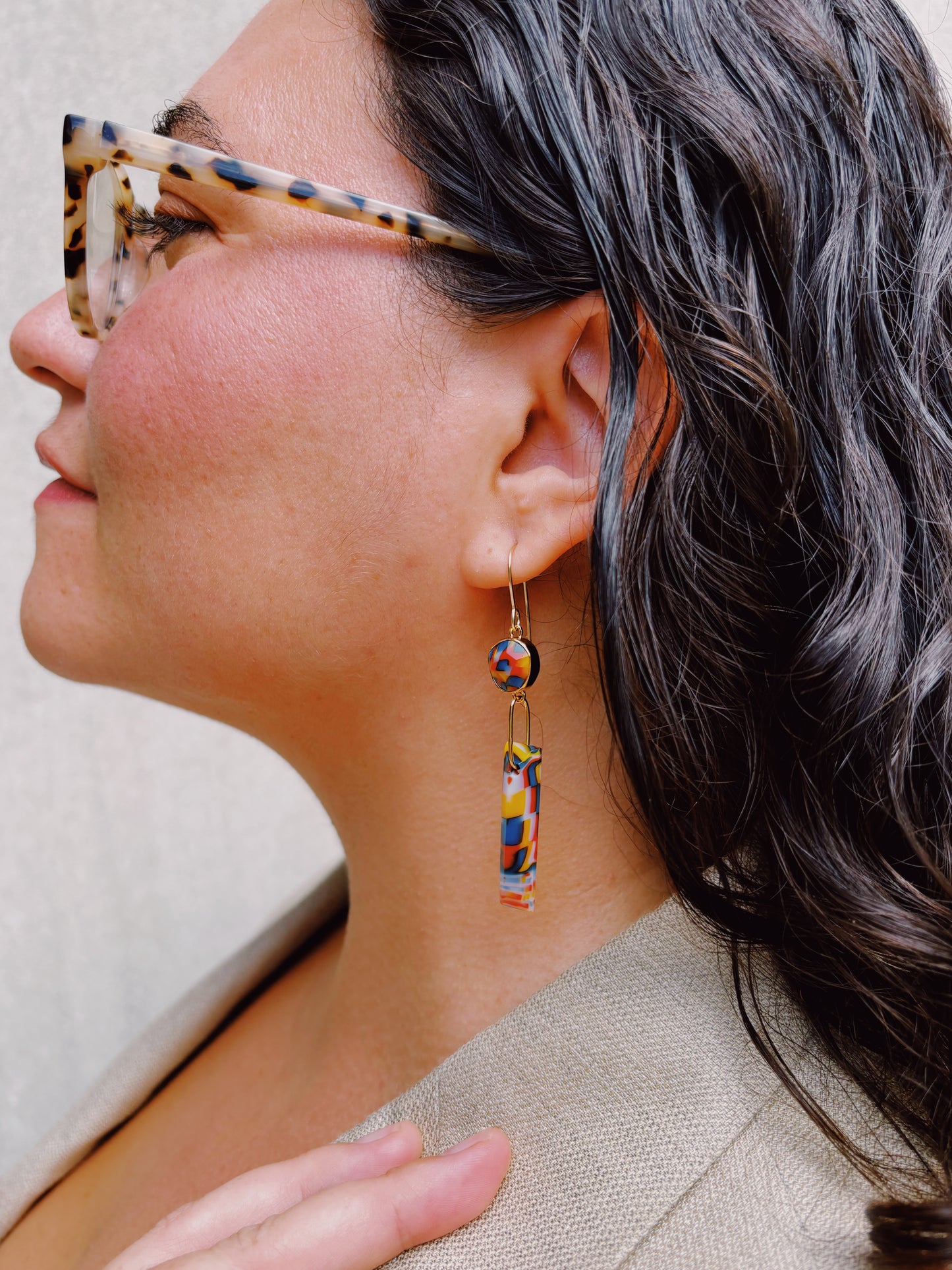 OOAK Space Specimen Earrings 04