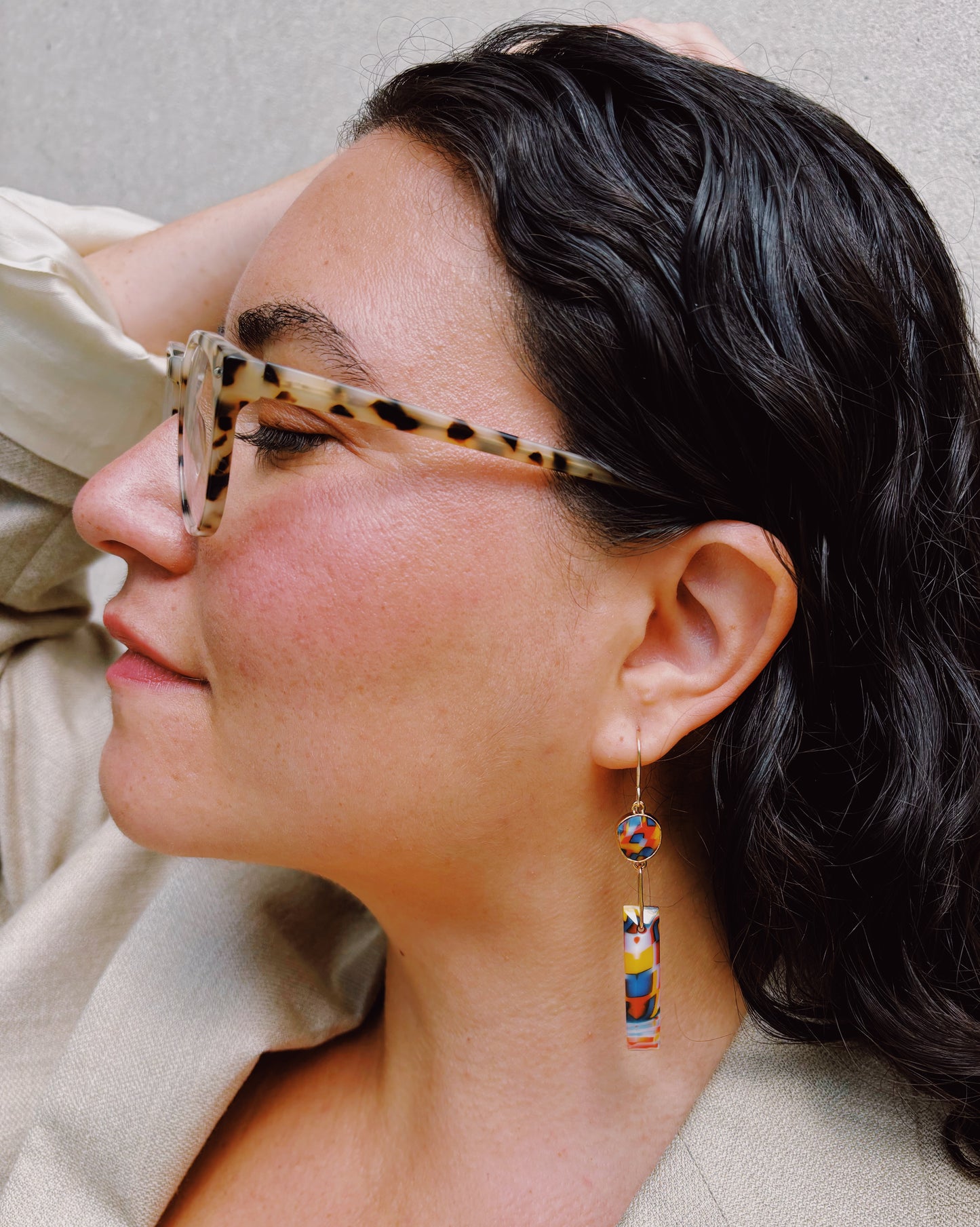 OOAK Space Specimen Earrings 04