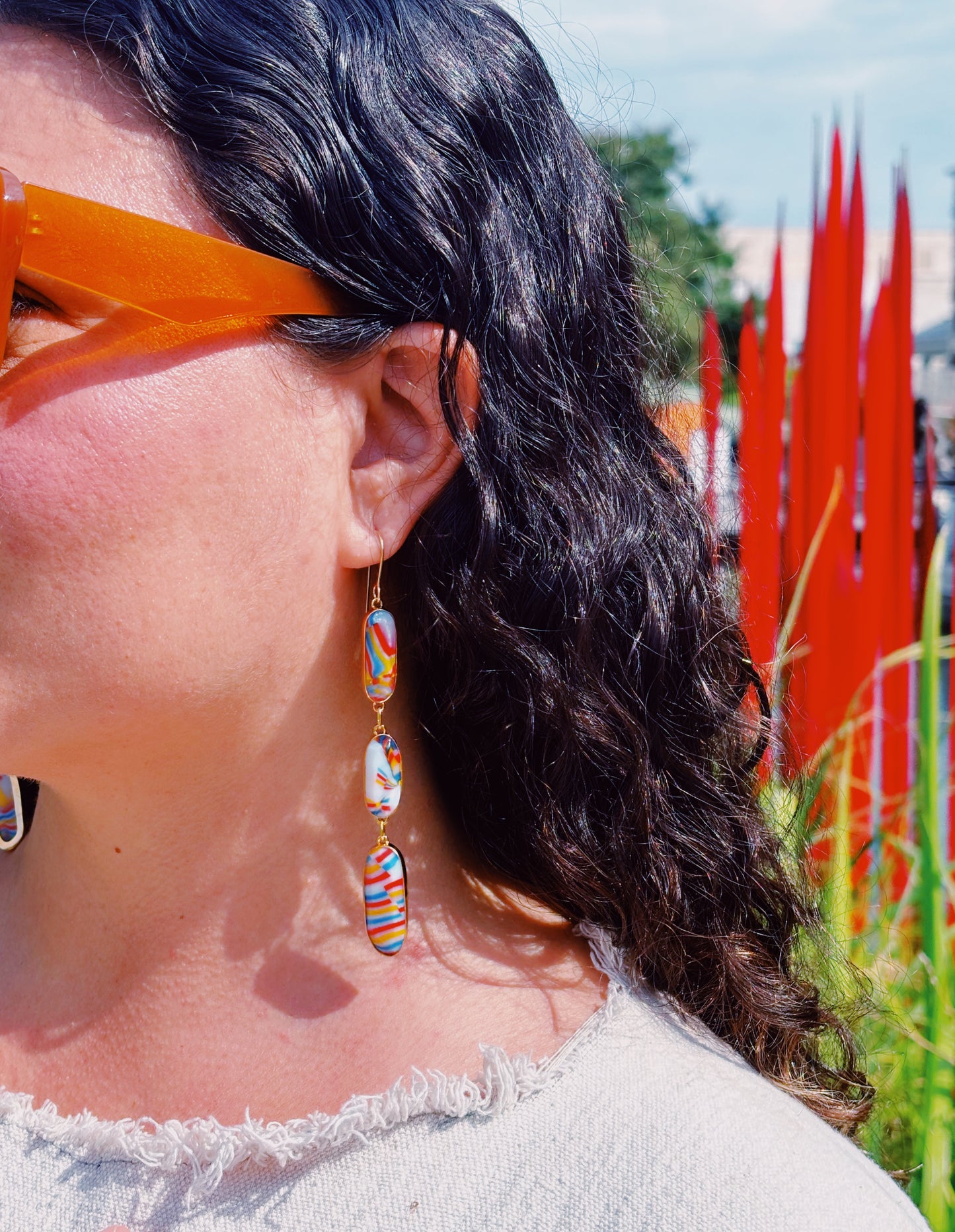 OOAK Space Specimen Earrings 01
