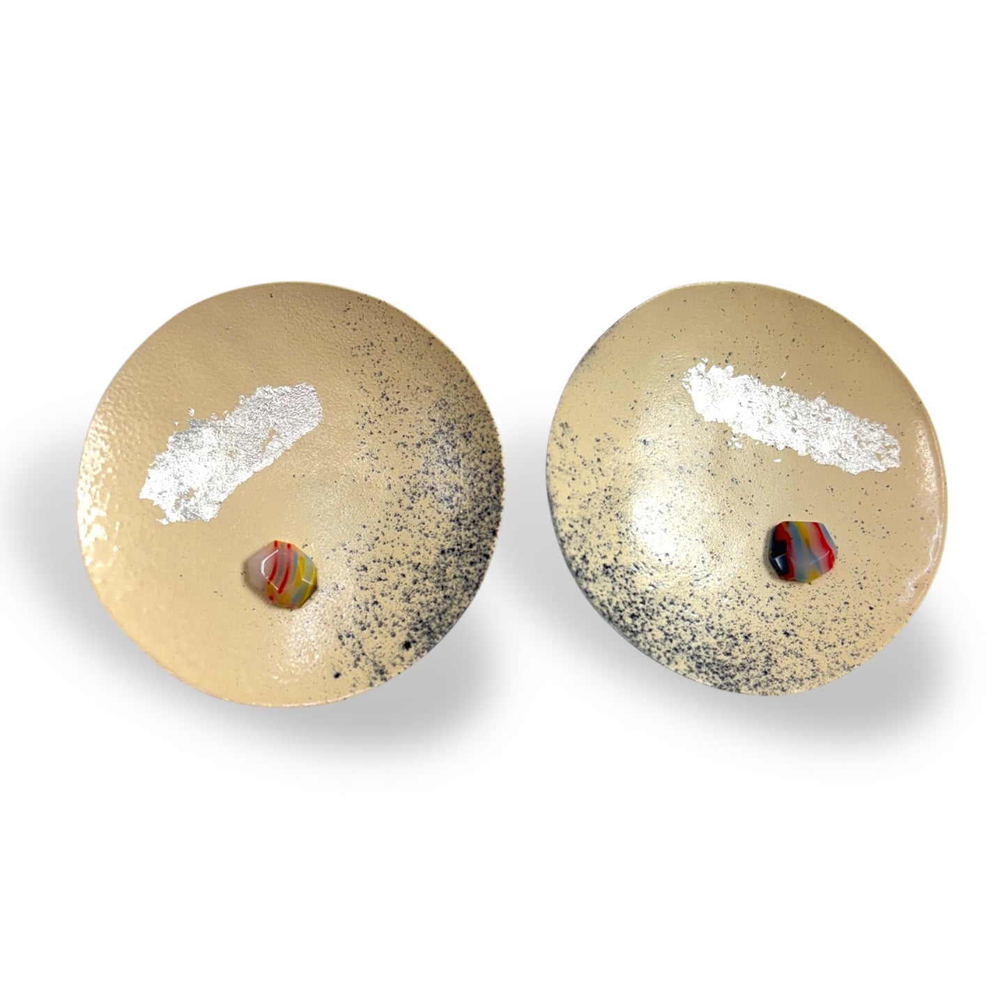 OOAK Void Space Specimen Satellite Earrings 01