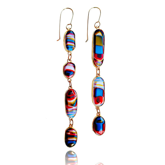 OOAK Space Specimen Earrings 02