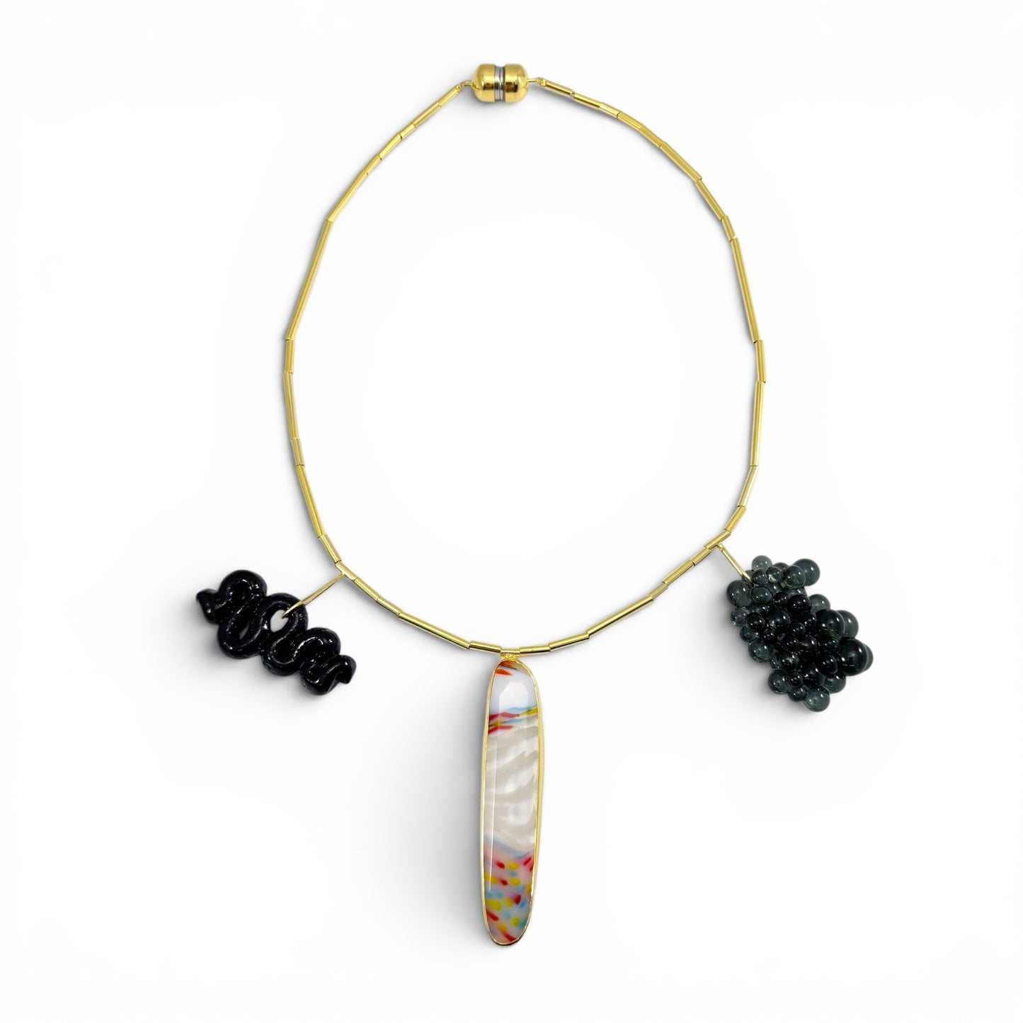 Space Snake, Space Slime and Crystal Growth Necklace