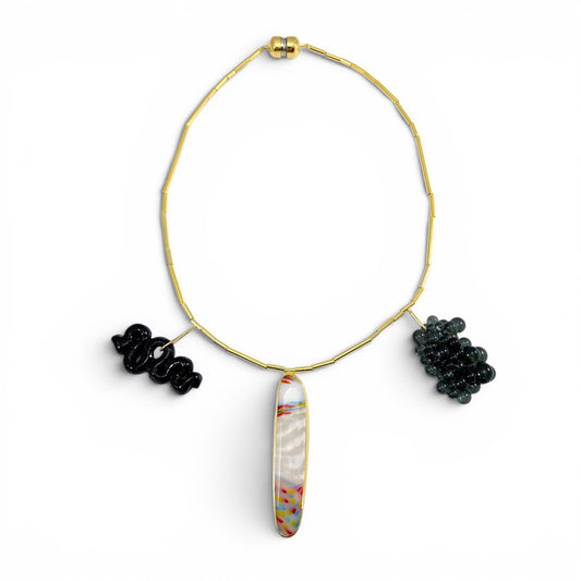 Space Snake, Space Slime and Crystal Growth Necklace