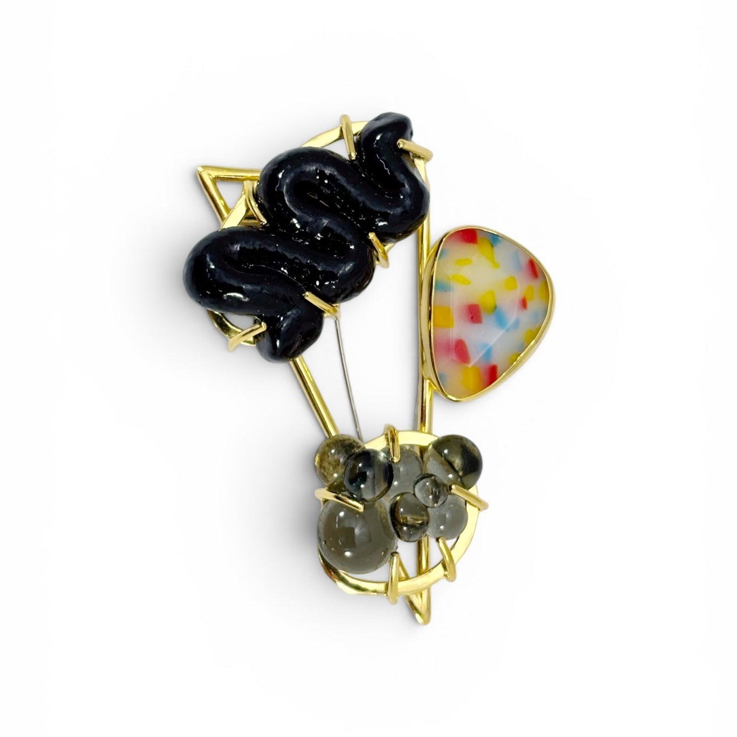 Space Slime, Space Slime and Crystal Growth Brooch 01