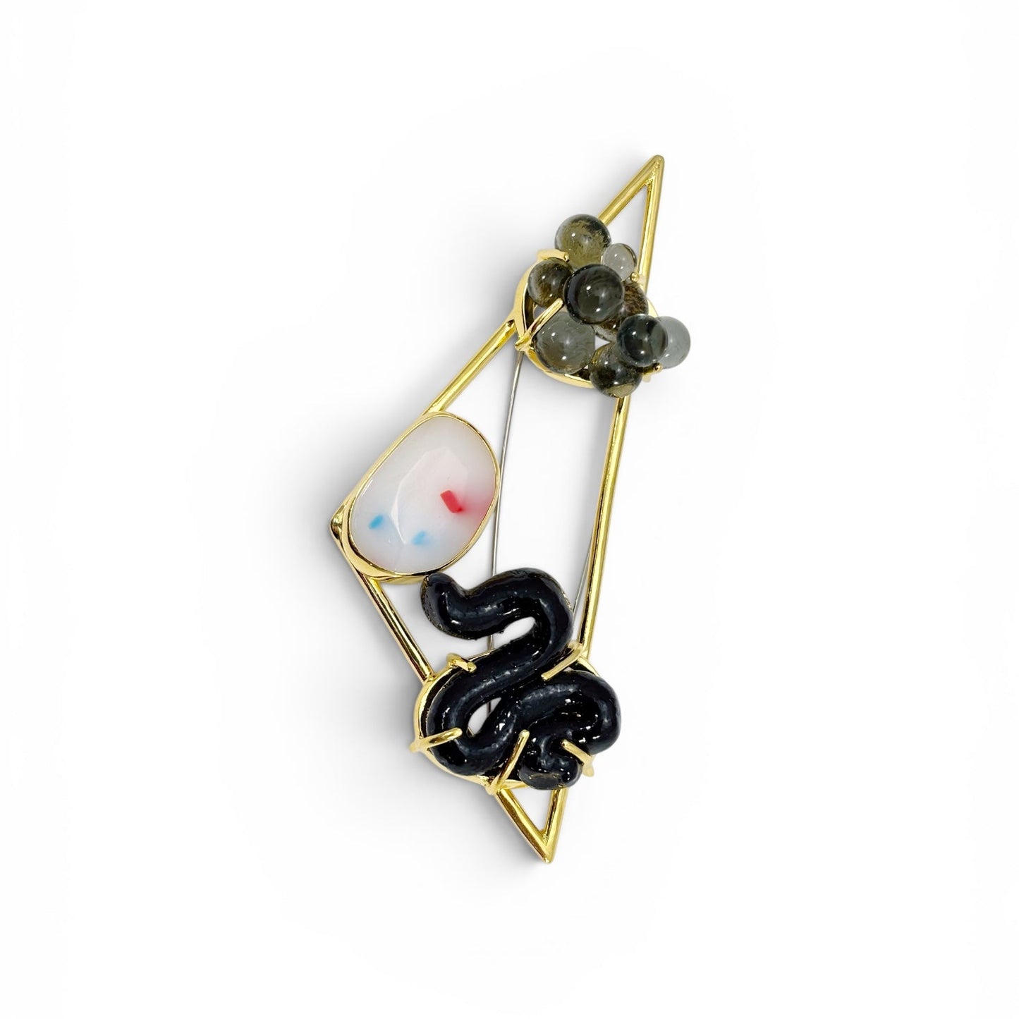 Space Slime, Space Slime and Crystal Growth Brooch 02