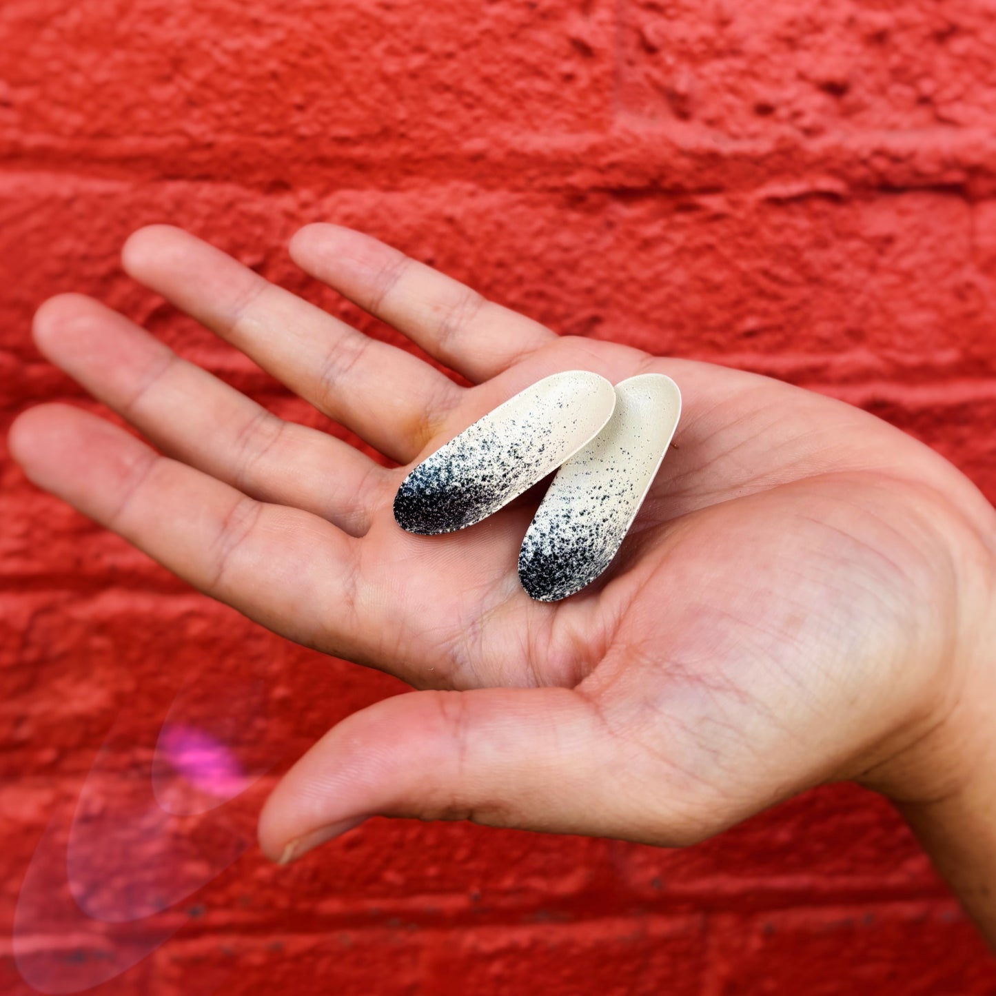 Void Ellipse Satellite Earrings