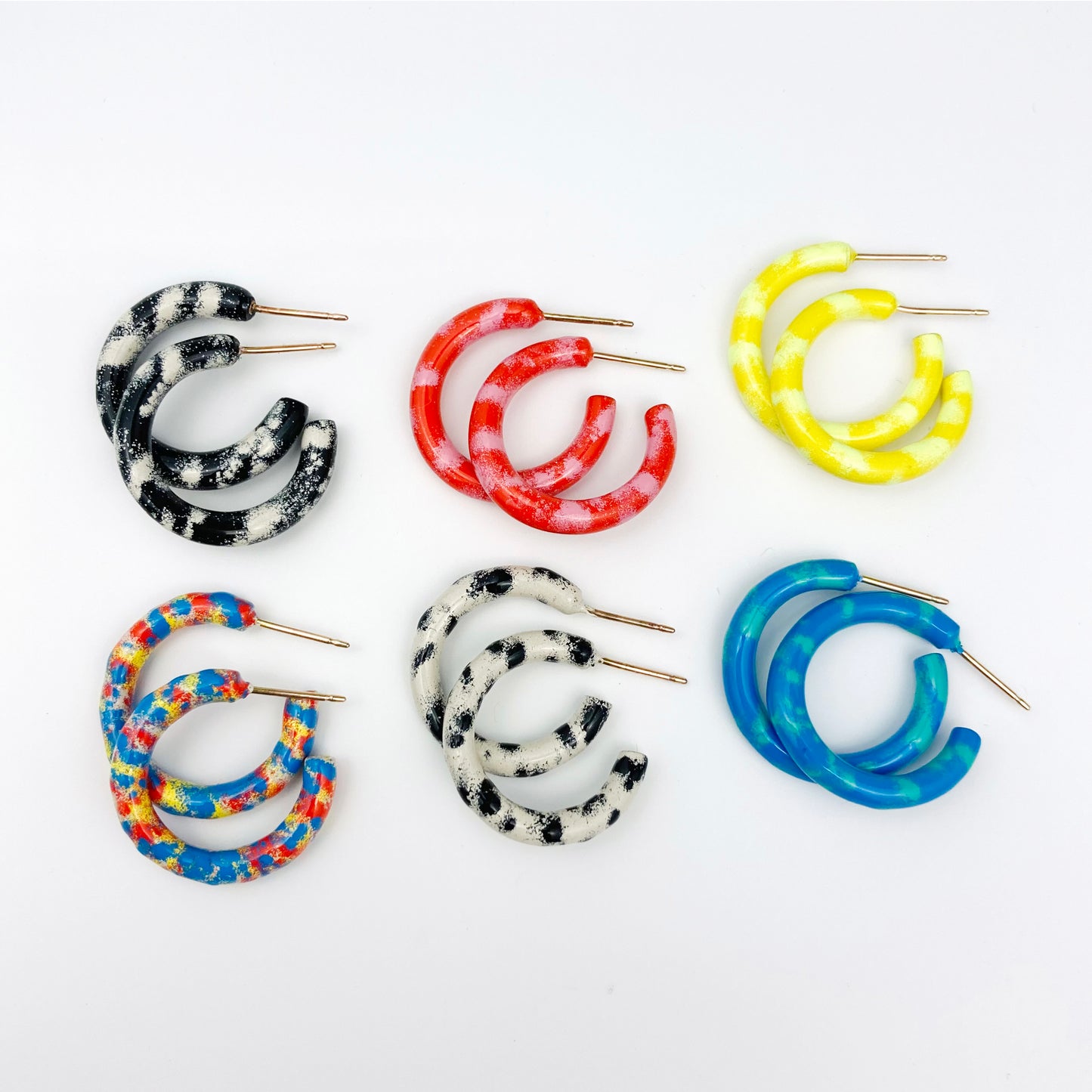 Solar Flair Mini Hoops