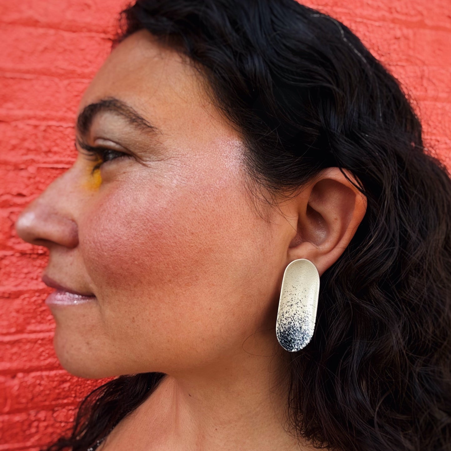 Void Ellipse Satellite Earrings