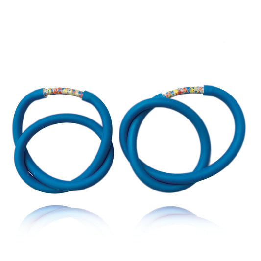 Blue Loop Earrings